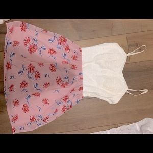 Girls Pink Floral Sundress